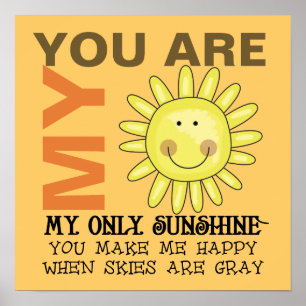 Du är min solsken poster