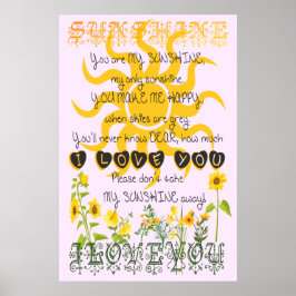 Du är min solsken. poster