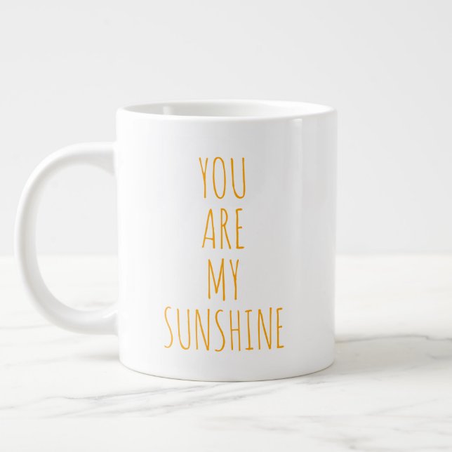 "Du är min solsken" Simple Modern Farmhouse Jumbo Mugg (Vänster)