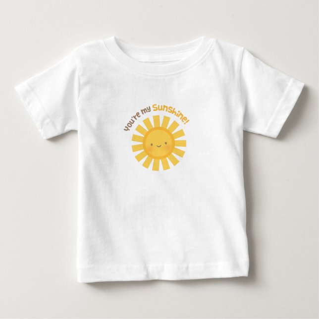 Du Är Min Solsken Söt Glad Sol För Bebisar T-shirt (Framsida)