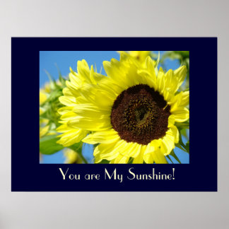 Du är min solsken! SUNFLOWERS-MÖJLIGHETER Poster