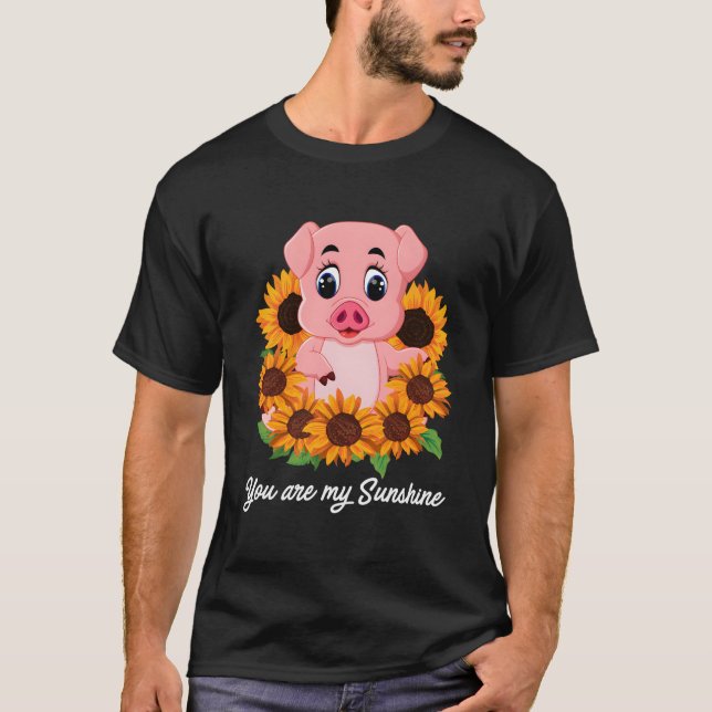 Du är min solsken Trädgård kärlek blomma T Shirt (Framsida)