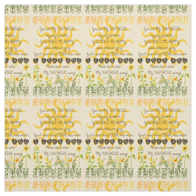 Du är min solsken tyg (Provkarta)