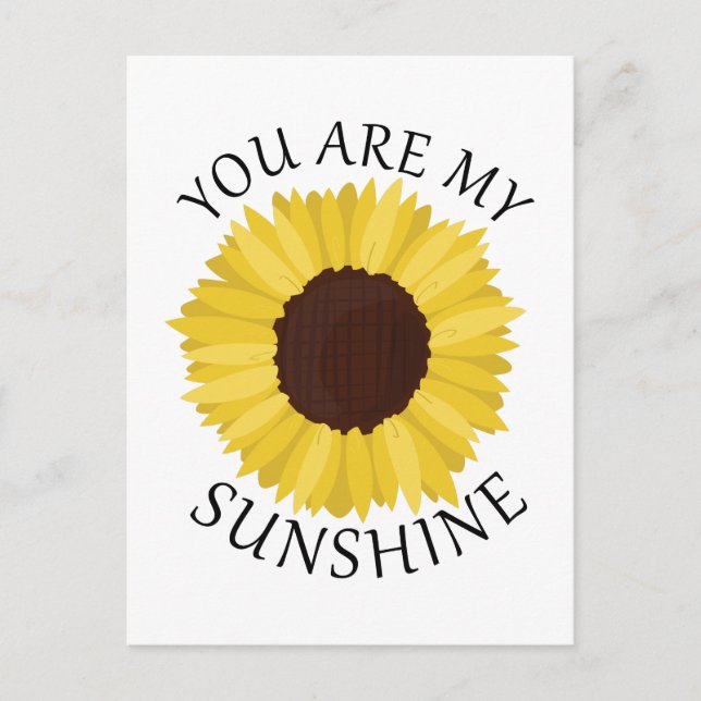 Du är min solsken vykort (Framsida)