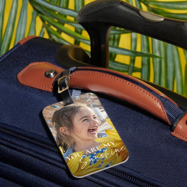 Du är min solskenfärgade Gult Bright Solros Bagagebricka (Framsida Insitu 1)