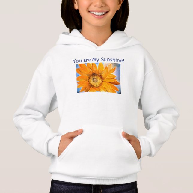 Du är min solskenflicka tröjan för Hoodie Tee Shirt (Framsida)