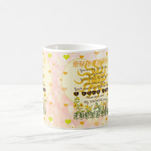 Du är min solskenhjärtor kaffemugg