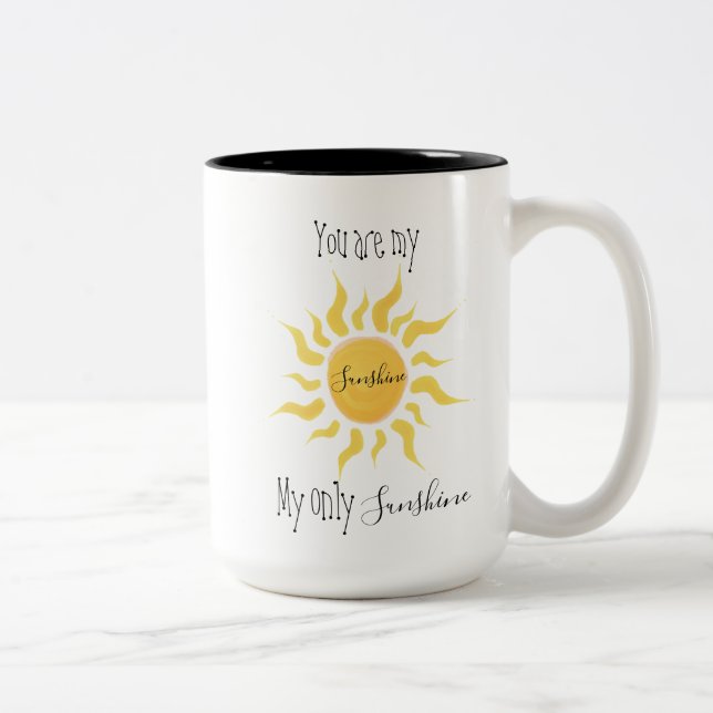 Du är min solskenmugg Två-Tonad mugg (Höger)