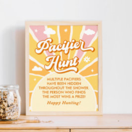 Du är min solskensbabyskor Nappar Hunt Poster