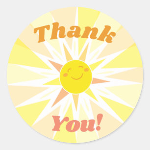 Du är min solskensbabyskor Tack Runt Klistermärke