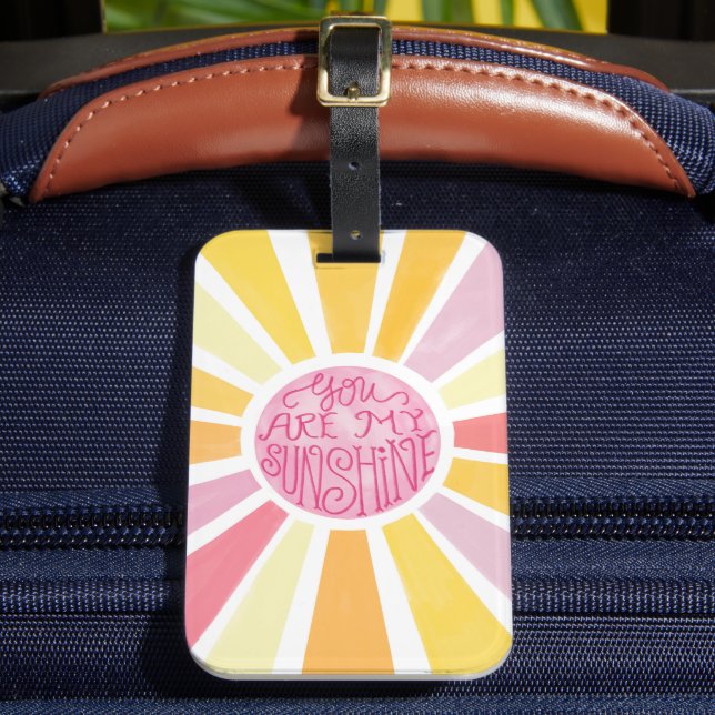 Du är min solskensfärgade Baby-gåva med vattensfär Bagagebricka (Framsida Insitu 2)