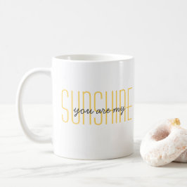 Du är min solskensolljus Bra Quote-Gult Kaffemugg