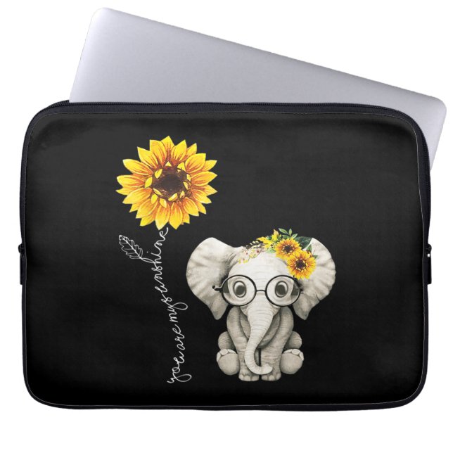 Du är min solskensolrosolja laptop fodral (Framsidan)