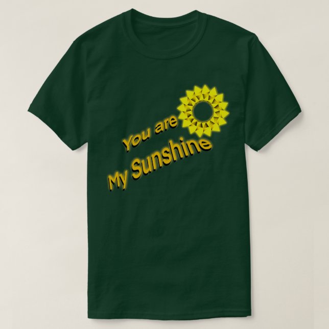 Du är min solskensorigami sol t shirt (Design framsida)