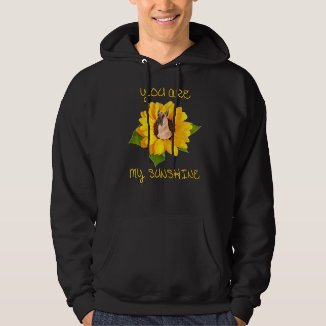 Du är min solskenspremie Great dane Hoodie (Framsida)