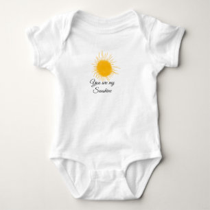 Du är min solskenssolstråle gult orange sol rockor t shirt