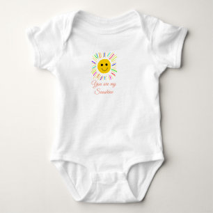 Du är min solskenssolstråle gult orange sol rockor t shirt