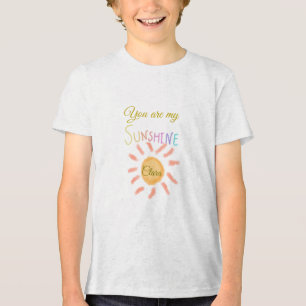 Du är min solskenssolstråle gult orange sol rockor t shirt