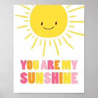 Du är min solskenynster i Sol Gult Girl Poster