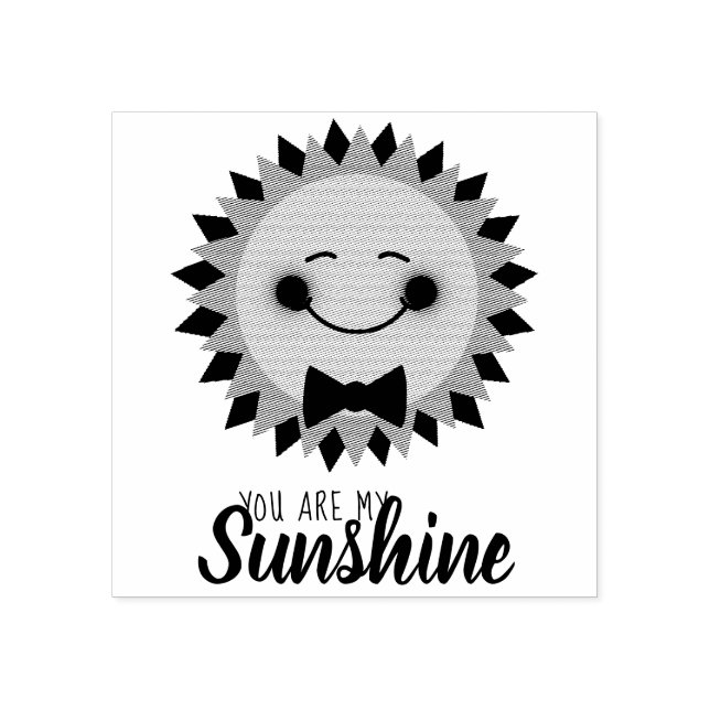 Du är min solskina Lycklig Sol Stämpel (Tryck)