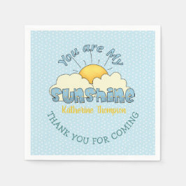 Du är min solskina Pojke-dusch Pappersservett