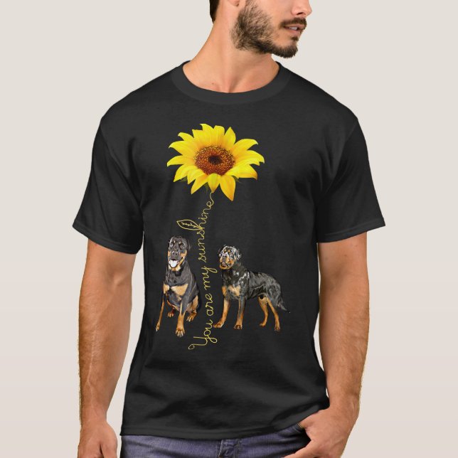 Du är min solskine Rottweiler Shirt T Shirt (Framsida)