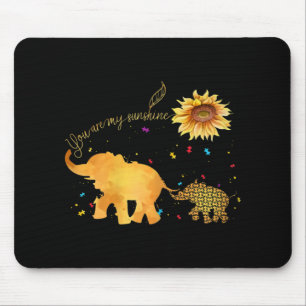 Du är min solsolros Elephant Autism Musmatta
