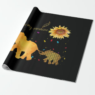 Du är min solsolros Elephant Autism Presentpapper