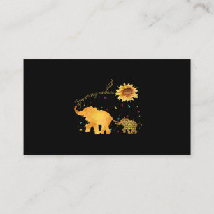Du är min solsolrosolja Elephant Autism Visitkort