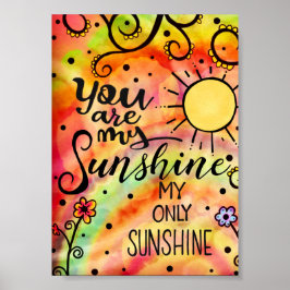 "Du är min solstråle" - inspiration Poster