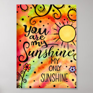 "Du är min solstråle" - inspiration Poster