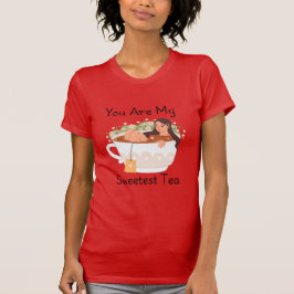 Du Är Min Sötaste Te Söt Estetisk T-Shirt