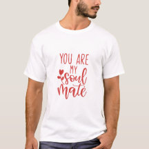 Du är min Soulmate Typography T-shirt