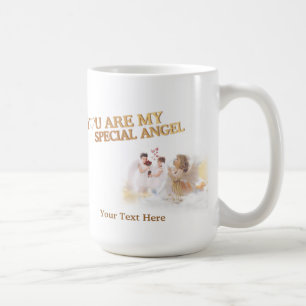 Du är min speciella ängel - skräddarsy den! kaffemugg
