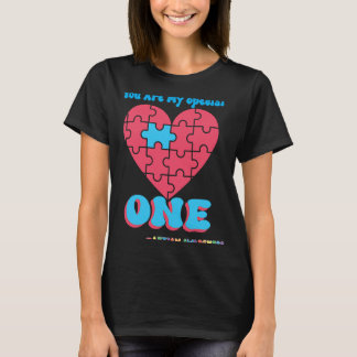 Du är min speciella ett band-pussel Autism Awaren T Shirt