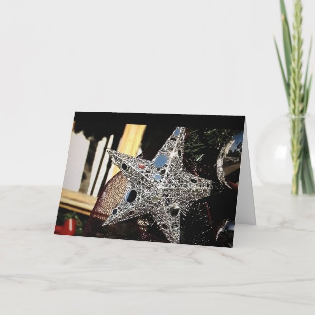 "DU" ÄR MIN STAR-ROMANTIC CHRISTMAS HELGKORT (Framsida)