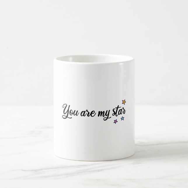 Du är min stjärna kaffemugg (Center)