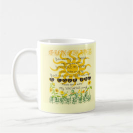 Du är min sunshine. kaffemugg