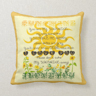 Du är min sunshine. kudde