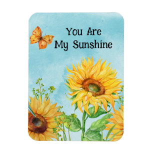 DU ÄR MIN SUNSHINE SUNFLOWER MAGNET