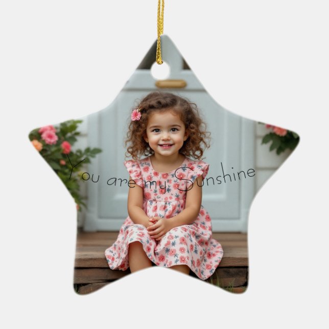 Du är min sushine-julprydnad julgransprydnad keramik (Framsidan)