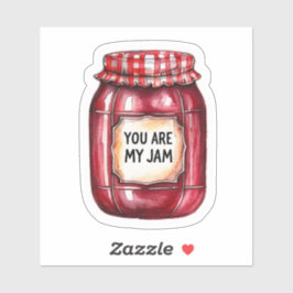 "Du är min sylt"-dekal på Sylt Burk Klistermärken