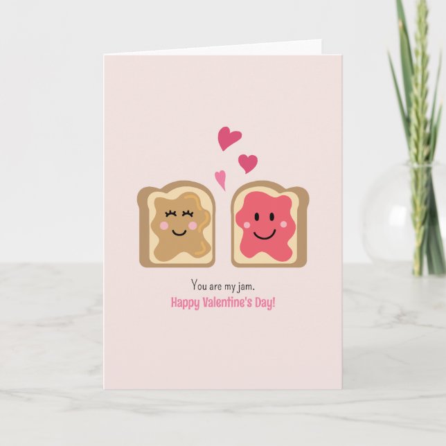 Du är min sylt, Valentindagen Card Cute Toast Helgkort (Framsida)