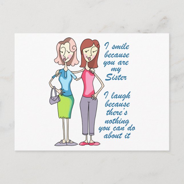 Du är min syster vykort (Framsida)