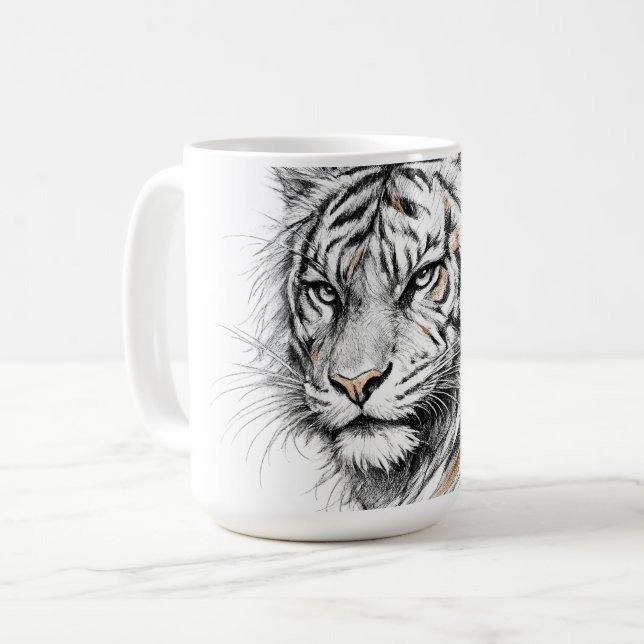 Du Är Min Tiger Vilda Natur  Kaffemugg (Framsida vänster)