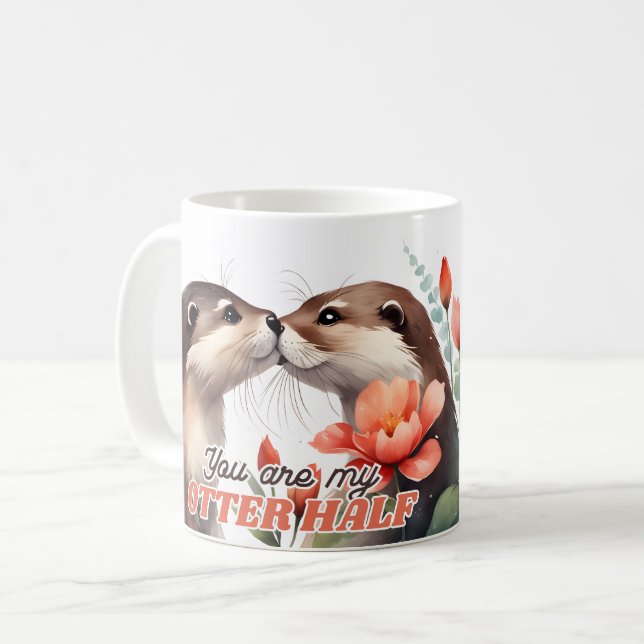 Du är min tolvkvarn Kissing Valentine Kaffemugg (Framsida vänster)