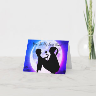 Du är min tvillinglame Mamma och dotter Måne Kort