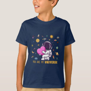 Du är min universum - Cute Astronaut Space Kärlek T Shirt