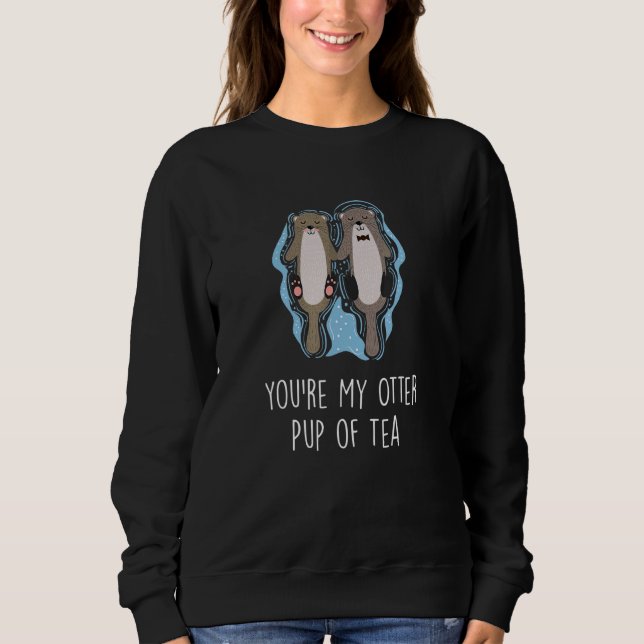 Du är min utterunge av te-utter  Par utter 2 T Shirt (Framsida)