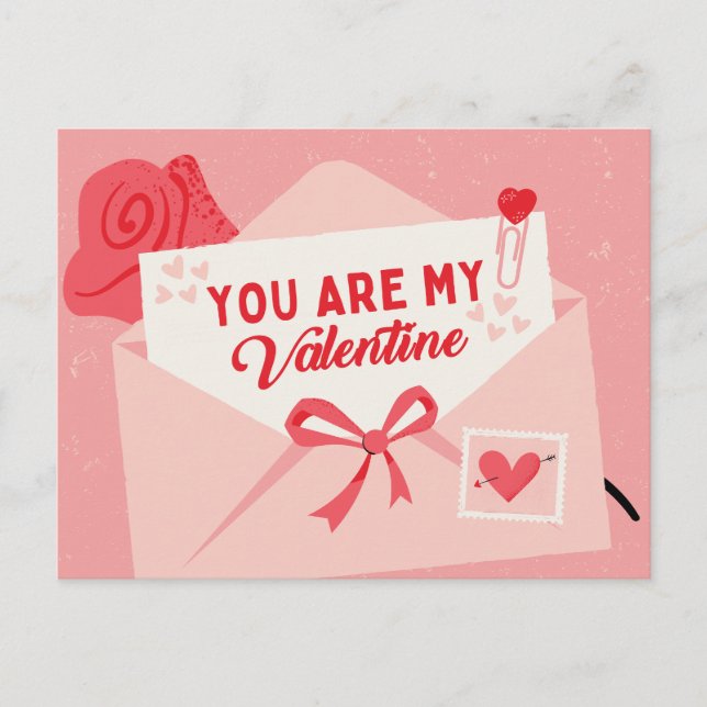 Du är min valentin helg vykort (Framsida)